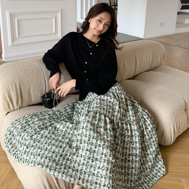 Birthday Bash TWEED MIDI SKIRT レディースのスカート(ロングスカート)の商品写真