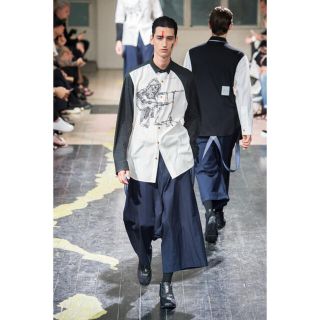 ヨウジヤマモト(Yohji Yamamoto)のyohji yamamoto 16ssサルエルデニムパンツ(サルエルパンツ)