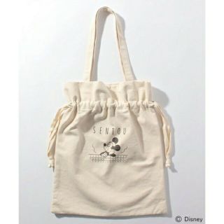 サマンサモスモス(SM2)のSM2 Disney ミッキー／SENTOU巾着バッグ［キナリ］(トートバッグ)