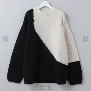 ビューティアンドユースユナイテッドアローズ(BEAUTY&YOUTH UNITED ARROWS)の【6（ROKU）】BICOLOR KNIT PULLOVER(カットソー(長袖/七分))