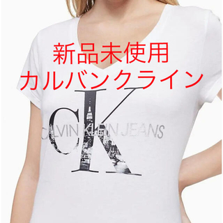 カルバンクライン(Calvin Klein)のカルバンクライン　モノグラムロゴ　VネックTシャツ(Tシャツ(半袖/袖なし))
