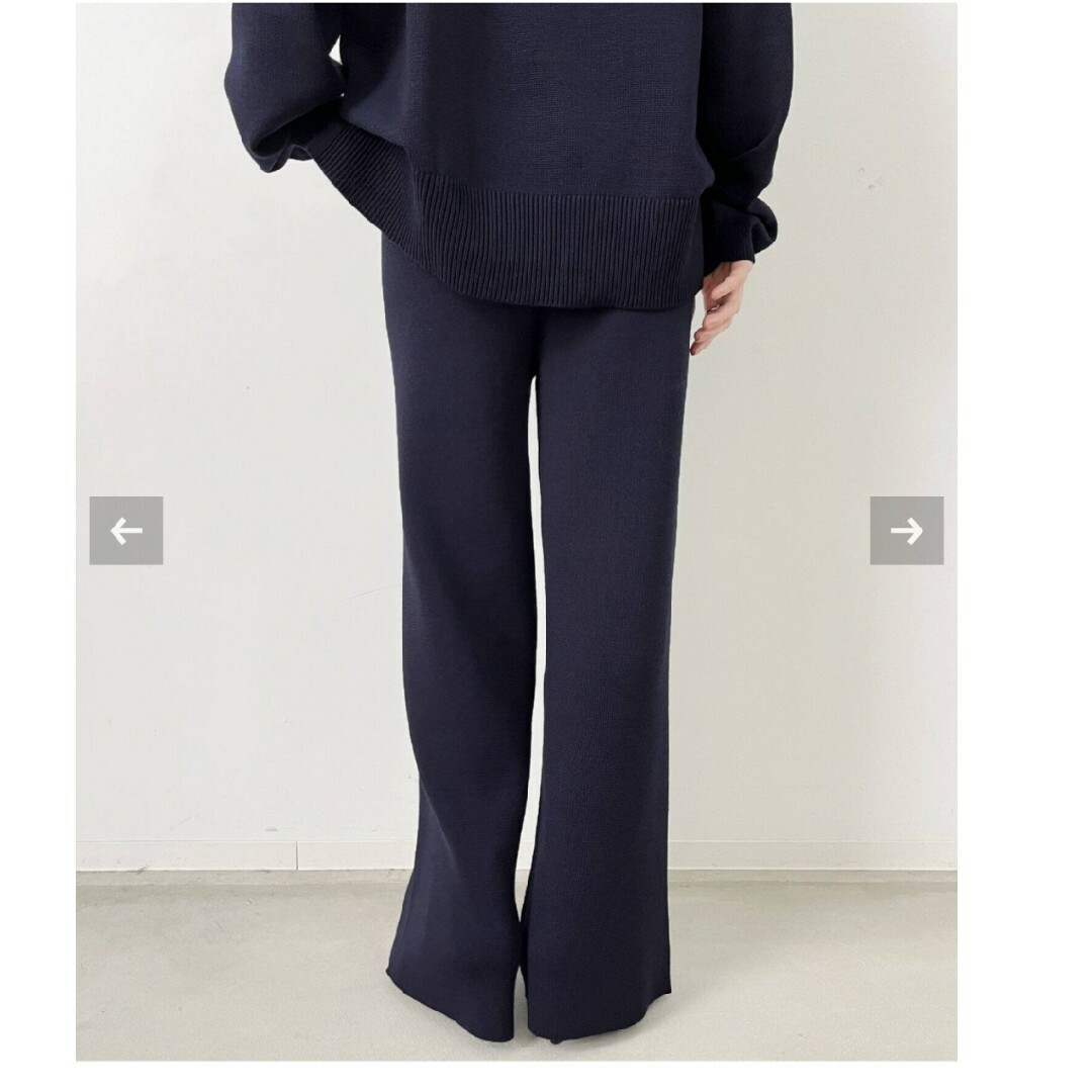 L'Appartement DEUXIEME CLASSE(アパルトモンドゥーズィエムクラス)のL'Appartement Knit Straight Pants レディースのパンツ(カジュアルパンツ)の商品写真