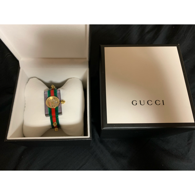 GUCCI 時計 腕時計 ビンテージウェブ バングルウォッチ