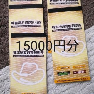 早い者勝！イエローハット株主優待券15,000円分(300円✕50枚)おまけ付！(その他)