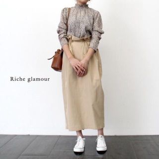 ｼｬｰｸｽｷﾝﾄﾞﾛｽﾄﾀｲﾄｽｶｰﾄ　ベージュ(ロングスカート)