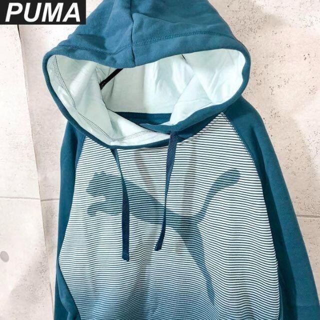 PUMA(プーマ)の80s90s 古着　プーマ　PUMA ビッグシルエット　スウェットパーカー レディースのトップス(パーカー)の商品写真