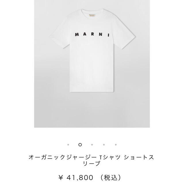 MARNI マルニ　M オーガニックジャージー Tシャツ ショートスリーブ