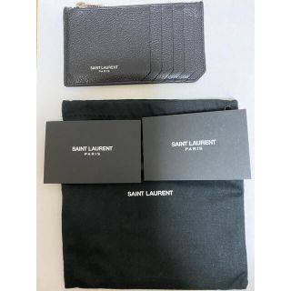 サンローラン(Saint Laurent)のSAINT LAURENT ジップカードケース(名刺入れ/定期入れ)