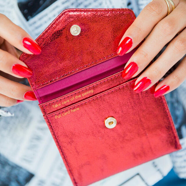 SPIRAL GIRL(スパイラルガール)のラス1   ウォレット　スパイラルガール  レッド 二つ折り財布 レディースのファッション小物(財布)の商品写真
