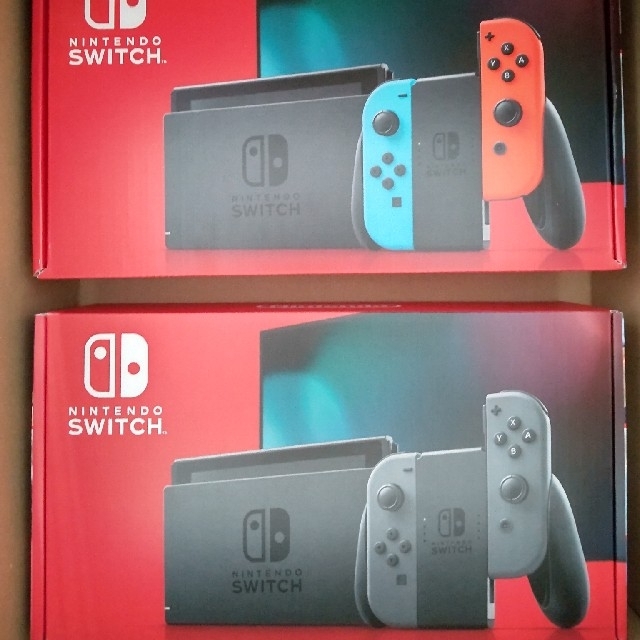 【新品】Nintendo Switch 新型 2台 ネオンブルー/ネオンレッド