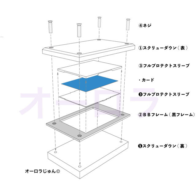 遊戯王(ユウギオウ)の高級カードのディスプレイに最適】Rサイズ1/2インチ青銀フルセット エンタメ/ホビーのトレーディングカード(カードサプライ/アクセサリ)の商品写真