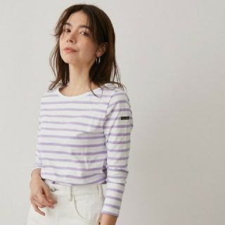 ルミノア(Le Minor)の新品 Le minor SALON別注 七分袖カットソー  ラベンダー(Tシャツ(長袖/七分))