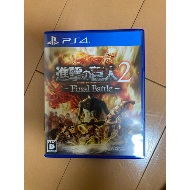 Koei Tecmo Games(コーエーテクモゲームス)の進撃の巨人2 -Final Battle- PS4 エンタメ/ホビーのゲームソフト/ゲーム機本体(家庭用ゲームソフト)の商品写真