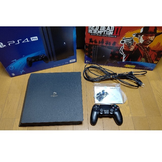 SONY PS4 PlayStation 4 Pro jet Black 1TB CUH-7200B only Console box used  japan