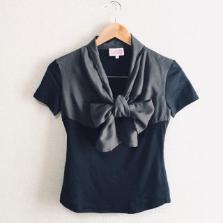 ヴィヴィアンウエストウッド(Vivienne Westwood)のvivienne westwood REDLABEL　リボン 半袖カットソー　(カットソー(半袖/袖なし))