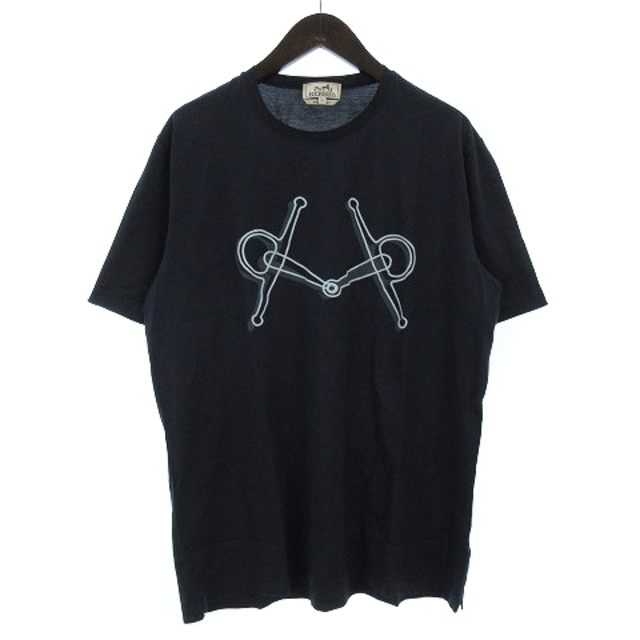 Hermes(エルメス)のHERMES 美品 Tシャツ 半袖 ホースビット ネイビー XL  メンズのトップス(Tシャツ/カットソー(半袖/袖なし))の商品写真