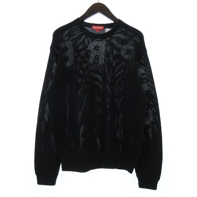 Supreme(シュプリーム)の未使用品 SUPREME 20SS Back Logo Sweater 黒 M  メンズのトップス(ニット/セーター)の商品写真