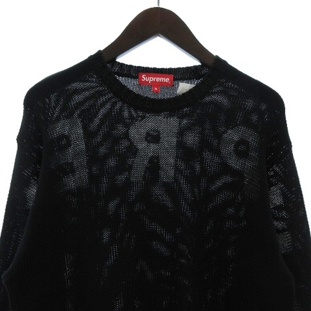 未使用品 SUPREME 20SS Back Logo Sweater 黒 M 2