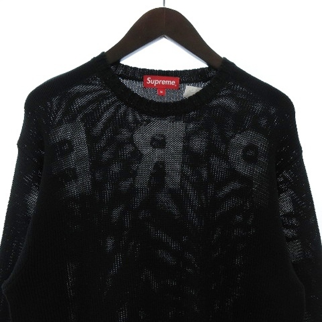 Supreme(シュプリーム)の未使用品 SUPREME 20SS Back Logo Sweater 黒 M  メンズのトップス(ニット/セーター)の商品写真