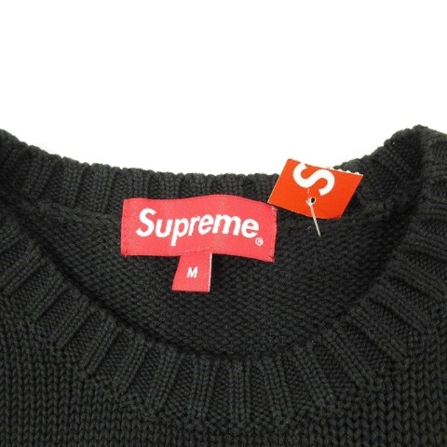 未使用品 SUPREME 20SS Back Logo Sweater 黒 M 3