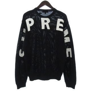 シュプリーム(Supreme)の未使用品 SUPREME 20SS Back Logo Sweater 黒 M (ニット/セーター)
