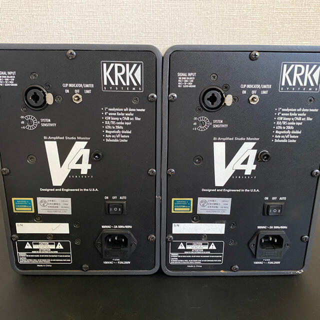 KRK V4 SERIES2 状態良好　コンパクト パワード スピーカー ペア