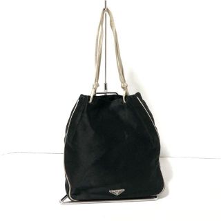 PRADA - プラダ トートバッグ - 黒×アイボリーの通販 by ブランディア