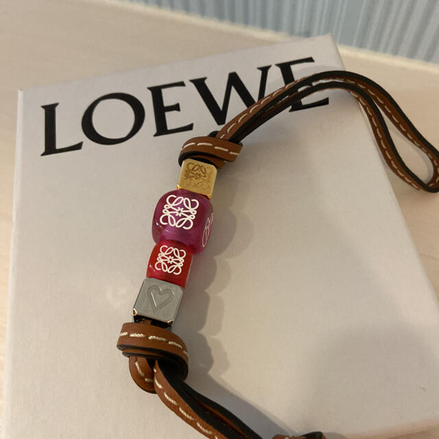 ご専用☆ロエベ ダイスチャーム LOEWE アナグラム レザーストラップ