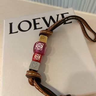 LOEWE - ご専用☆ロエベ ダイスチャーム LOEWE アナグラム レザー