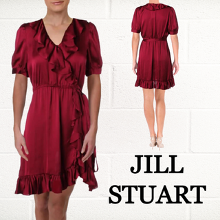 ジルスチュアート(JILLSTUART)の★SALE☆【JILLSTUART】フリル裾シャツドレス(ミディアムドレス)