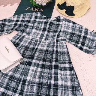 ザラキッズ(ZARA KIDS)のZARA キッズ　コットンワンピース　110(ワンピース)