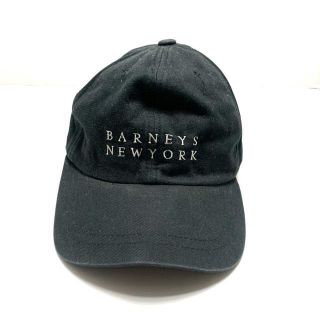 バーニーズニューヨーク(BARNEYS NEW YORK)のバーニーズ キャップ 黒 コットン(キャップ)