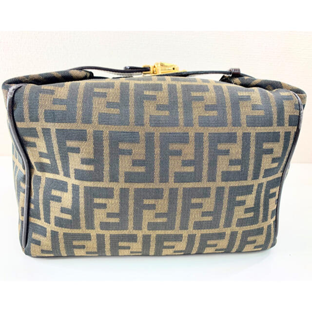 FENDI - フェンディ バニティポーチ ズッカ柄 ハンドバック 極美品の