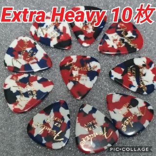 フェンダー(Fender)のFenderピック 351Shape Confetti Ex-Heavy10枚(エレキギター)