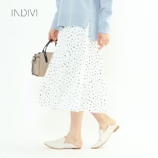 インディヴィ(INDIVI)の《美品》INDIVI  スカート(ひざ丈スカート)