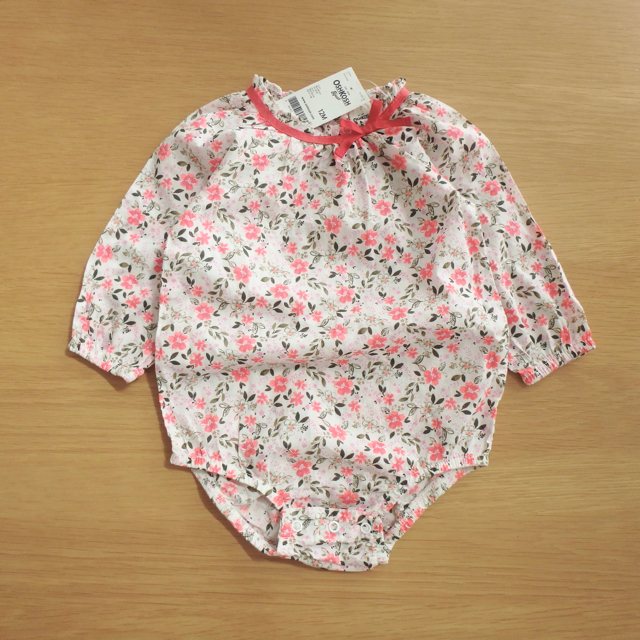 ZARA KIDS(ザラキッズ)の【Mimi様専用】ギンガムチェックチュニック&花柄ロンパース  キッズ/ベビー/マタニティのベビー服(~85cm)(シャツ/カットソー)の商品写真