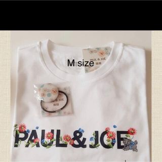 ポールアンドジョー(PAUL & JOE)のポール&ジョー　UNIQLO Tシャツ　Mサイズ　ホワイト　Paul &Joe(Tシャツ(半袖/袖なし))