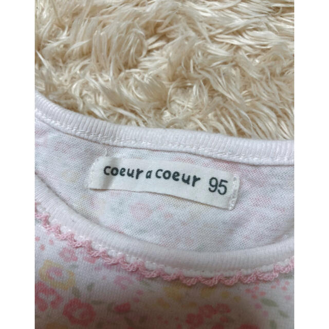 coeur a coeur(クーラクール)のクーラクール　Tシャツ　ウサちゃん　95 キッズ/ベビー/マタニティのキッズ服女の子用(90cm~)(Tシャツ/カットソー)の商品写真