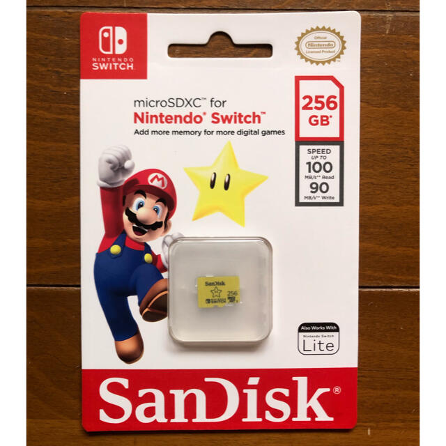 任天堂スイッチ 推奨品 マイクロSDカード サンディスク 256GB