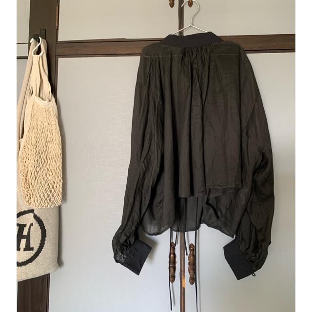 shino様専用 kuum×tomo バックリボンシアブラウス ブラック