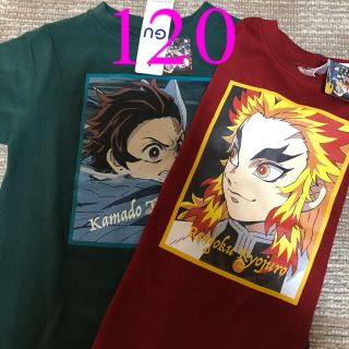 ジーユー(GU)のGU  鬼滅の刃　コラボTシャツ　120センチ(Tシャツ/カットソー)