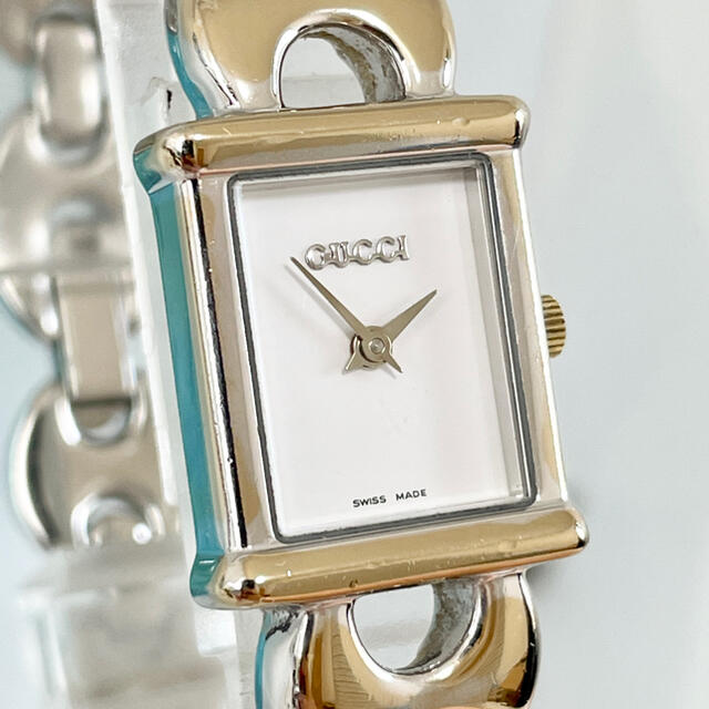 Gucci 17 グッチ時計 レディース腕時計 スクエア シルバー ハングル ブレスレットの通販 By Haru S Shop グッチならラクマ