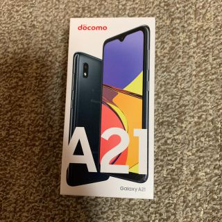 ギャラクシー(Galaxy)のGALAXY A21 ブラック　新品未使用品(スマートフォン本体)