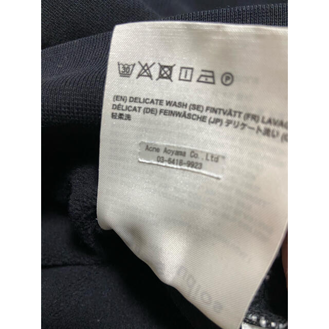 ACNE(アクネ)の確実国内正規　acne studios スウェット xxs black メンズのトップス(スウェット)の商品写真