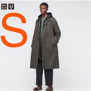 ユニクロ(UNIQLO)のUNIQLO  U ステンカラーコート　S  ダークグレー (ステンカラーコート)