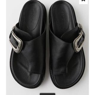 マウジー(moussy)のMOUSSY WESTERN COMFORT サンダル ブラック　新品　マウジー(サンダル)