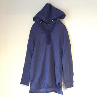 アーペーセー(A.P.C)のA.P.Cアーペーセー◆フードシャツカットソー◆モロッカン刺繍ネイビー紺(シャツ/ブラウス(長袖/七分))