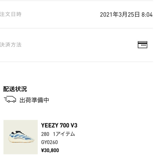 yeezy700V3 US10 28cm