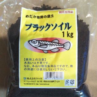 メダカ専用の底土 ブラックソイル/観賞魚用底床【中古】(アクアリウム)