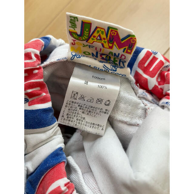 JAM(ジャム)の【 JAM 】 デニム ショーパン キッズ 100 ズボン グラグラ くま 国旗 キッズ/ベビー/マタニティのキッズ服男の子用(90cm~)(パンツ/スパッツ)の商品写真